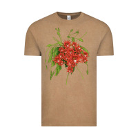 Vintage Coffee Red Orchid Cactus Vintage Tee - LillyAllenDesigns