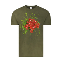 Vintage Olive Red Orchid Cactus Vintage Tee - LillyAllenDesigns