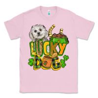 Bubblegum Pink lucky dog St. Patrick's Classic Tee - FaDigitalArtStudio