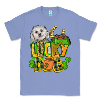 Colony Blue lucky dog St. Patrick's Classic Tee - FaDigitalArtStudio
