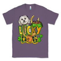 Lavender lucky dog St. Patrick's Classic Tee - FaDigitalArtStudio