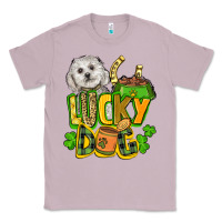 Lilac lucky dog St. Patrick's Classic Tee - FaDigitalArtStudio