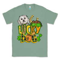 Sage lucky dog St. Patrick's Classic Tee - FaDigitalArtStudio