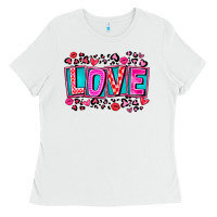 White Love Valentine Ladies Tee - CowhideDigitalArt