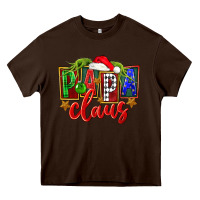 Chocolate Brown Christmas papa claus Heavy Core Tee - FaDigitalArtStudio