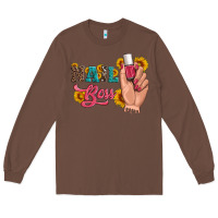 Chestnut western sunflowers nail boss Long Sleeve Tee - Artiststas