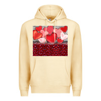 Pina Colada valentine's day red hearts red leopard Premium Hoodie - BarkalooDesign