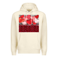 Sandshell valentine's day red hearts red leopard Premium Hoodie - BarkalooDesign