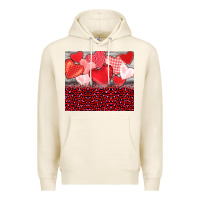 Tofu valentine's day red hearts red leopard Premium Hoodie - BarkalooDesign