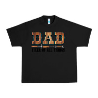 Black Dad Fixer Of All Things Urban Heavy Tee - LillyAllenDesigns