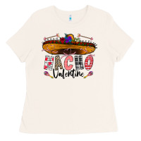 Festive Sombrero And Nacho Art Ladies Tee | Teevron
