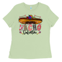 Matcha festive sombrero and nacho art Ladies Tee - CowhideDigitalArt