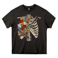 Asphalt kinda emotionless kinda emotional skeleton chest Heavy Core Tee - FaDigitalArtStudio
