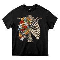 Black kinda emotionless kinda emotional skeleton chest Heavy Core Tee - FaDigitalArtStudio