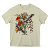 Mossy kinda emotionless kinda emotional skeleton chest Heavy Core Tee - FaDigitalArtStudio