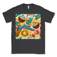 Smoke sweet summer coffee cups with colorful leopard and sea stars seamless  Classic Tee - BundleAndBundleShop