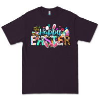 Plum Happy Easter Bunny Premium Tee - CowhideDigitalArt