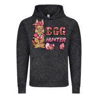 Vintage Black easter pink camouflage egg hunter  bunny Vintage Hoodie - BarkalooDesign
