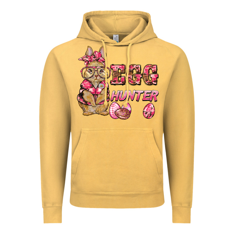 Easter Pink Camouflage Egg Hunter  Bunny Vintage Hoodie by BarkalooDesign | Teevron