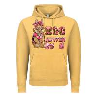 Vintage Mustard easter pink camouflage egg hunter  bunny Vintage Hoodie - BarkalooDesign