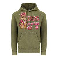 Vintage Olive easter pink camouflage egg hunter  bunny Vintage Hoodie - BarkalooDesign