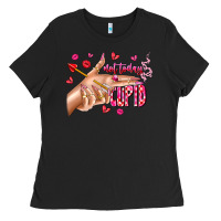 Black Not Today Cupid Ladies Tee - CowhideDigitalArt