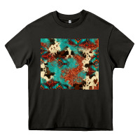 Asphalt Serape Turquoise Glitter Cowhide  Tooled Leather  Tumbler Heavy Core Tee - FaDigitalArtStudio