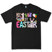 Black My 1st Easter Premium Tee - CowhideDigitalArt