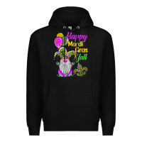 Black happy mardi gras y'all Premium Hoodie - BarkalooDesign
