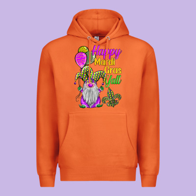 Happy Mardi Gras Y'all Premium Hoodie Designed By Barkaloodesign