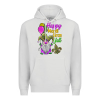 Dove Grey happy mardi gras y'all Premium Hoodie - BarkalooDesign