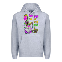 Heather Grey happy mardi gras y'all Premium Hoodie - BarkalooDesign
