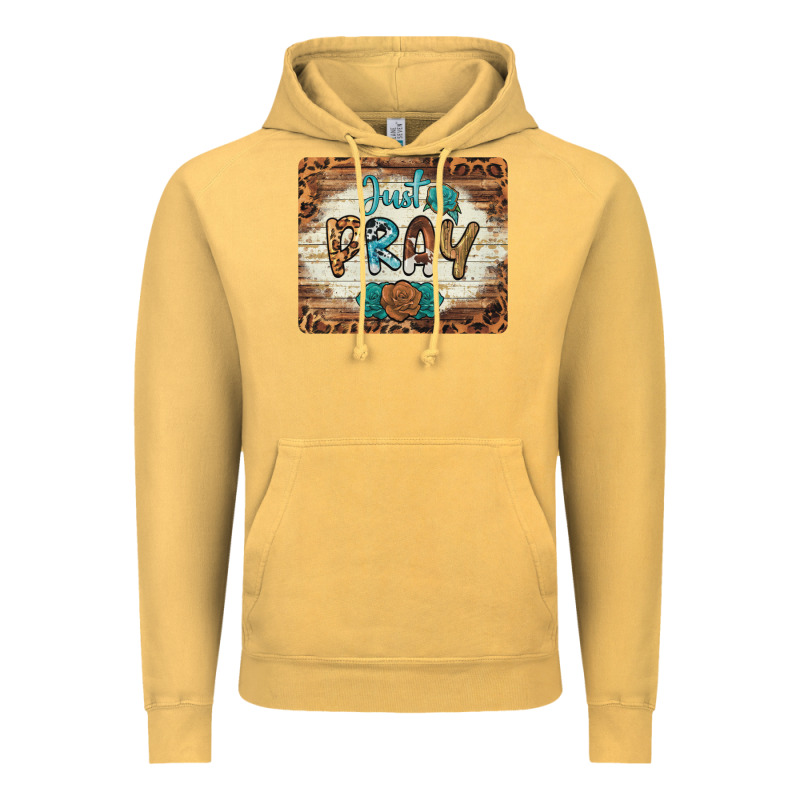 Just Pray Mousepad Vintage Hoodie by BarkalooDesign | Teevron