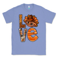 Colony Blue thanksgiving with turkey love bbs Classic Tee - BundleAndBundleShop