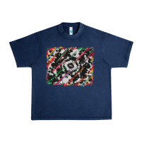 Navy cowhide and serape background Urban Heavy Tee - RanaPortraitStore