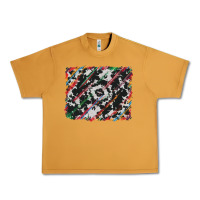 Peanut Butter cowhide and serape background Urban Heavy Tee - RanaPortraitStore