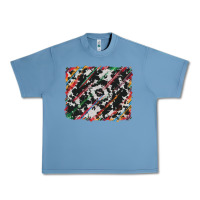 Pebble Blue cowhide and serape background Urban Heavy Tee - RanaPortraitStore