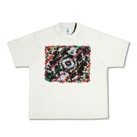 Pistachio cowhide and serape background Urban Heavy Tee - RanaPortraitStore