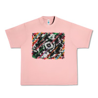 Salmon cowhide and serape background Urban Heavy Tee - RanaPortraitStore