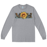 Heather Grey sunflower mom mothers day Long Sleeve Tee - Artiststas