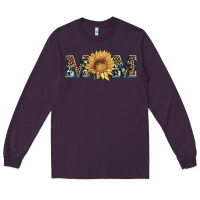 Plum sunflower mom mothers day Long Sleeve Tee - Artiststas