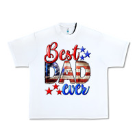 White Best Dad Ever Urban Heavy Tee - LillyAllenDesigns