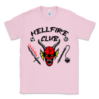 Bubblegum Pink hellfire club strangerthings Classic Tee - baoMotion
