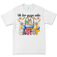 White Oh For Peeps Sake Easter Premium Tee - CowhideDigitalArt