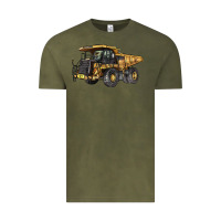 Vintage Olive Mining Truck Vintage Tee - LillyAllenDesigns