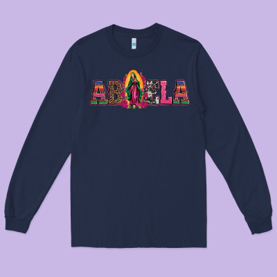 Abuela Our Lady Of Guadalupe Long Sleeve Tee Designed By Artiststas
