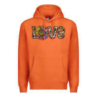 Carrot tie dye sunflower love Premium Hoodie - RanaPortraitStore