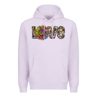 Lilac tie dye sunflower love Premium Hoodie - RanaPortraitStore