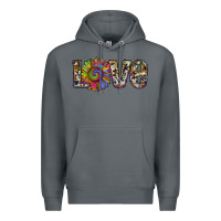 Rock tie dye sunflower love Premium Hoodie - RanaPortraitStore