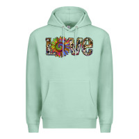 Seafoam tie dye sunflower love Premium Hoodie - RanaPortraitStore